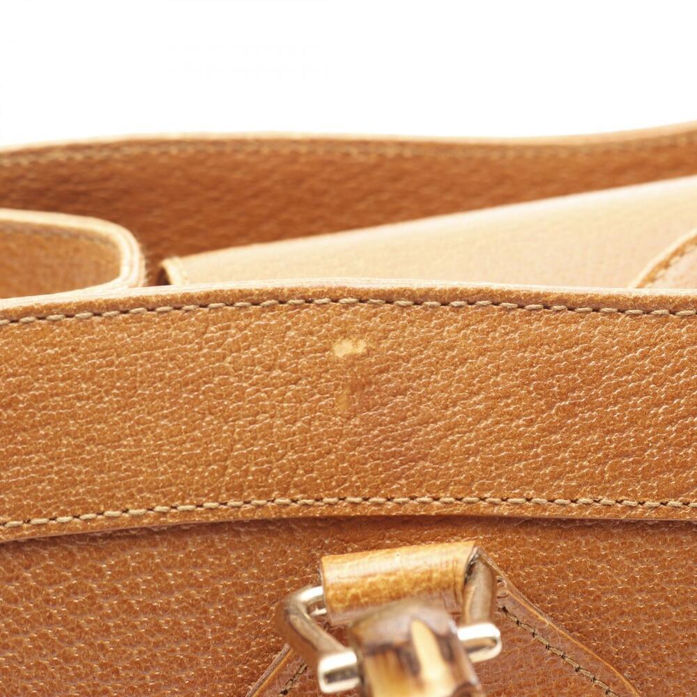 Gucci Brown Bamboo Bag Leather Tote - Picture 5 of 8